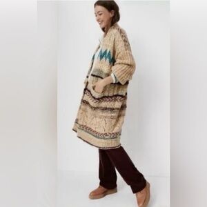 Anthropologie Pilcro Lilly Longline Western Duster Cardigan